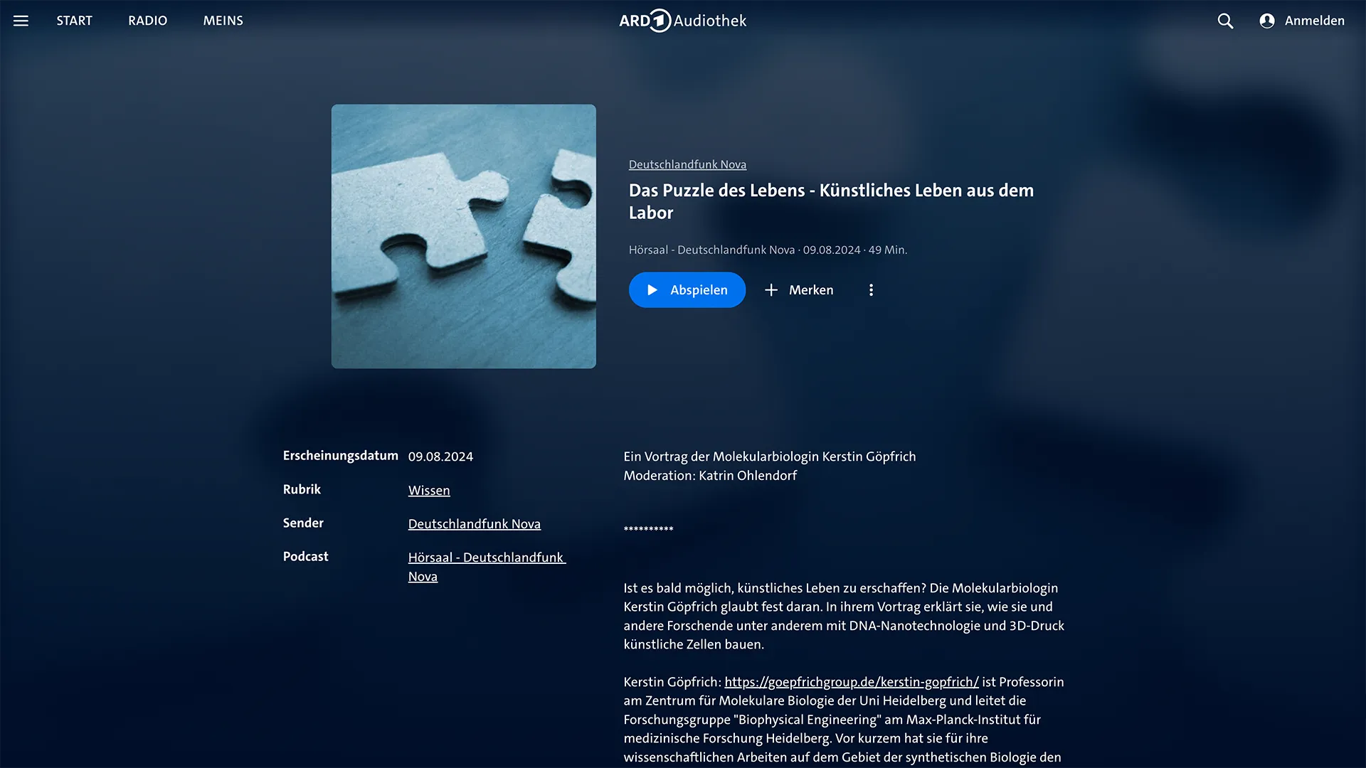 Das Puzzle des Lebens von Kerstin Göpfrich