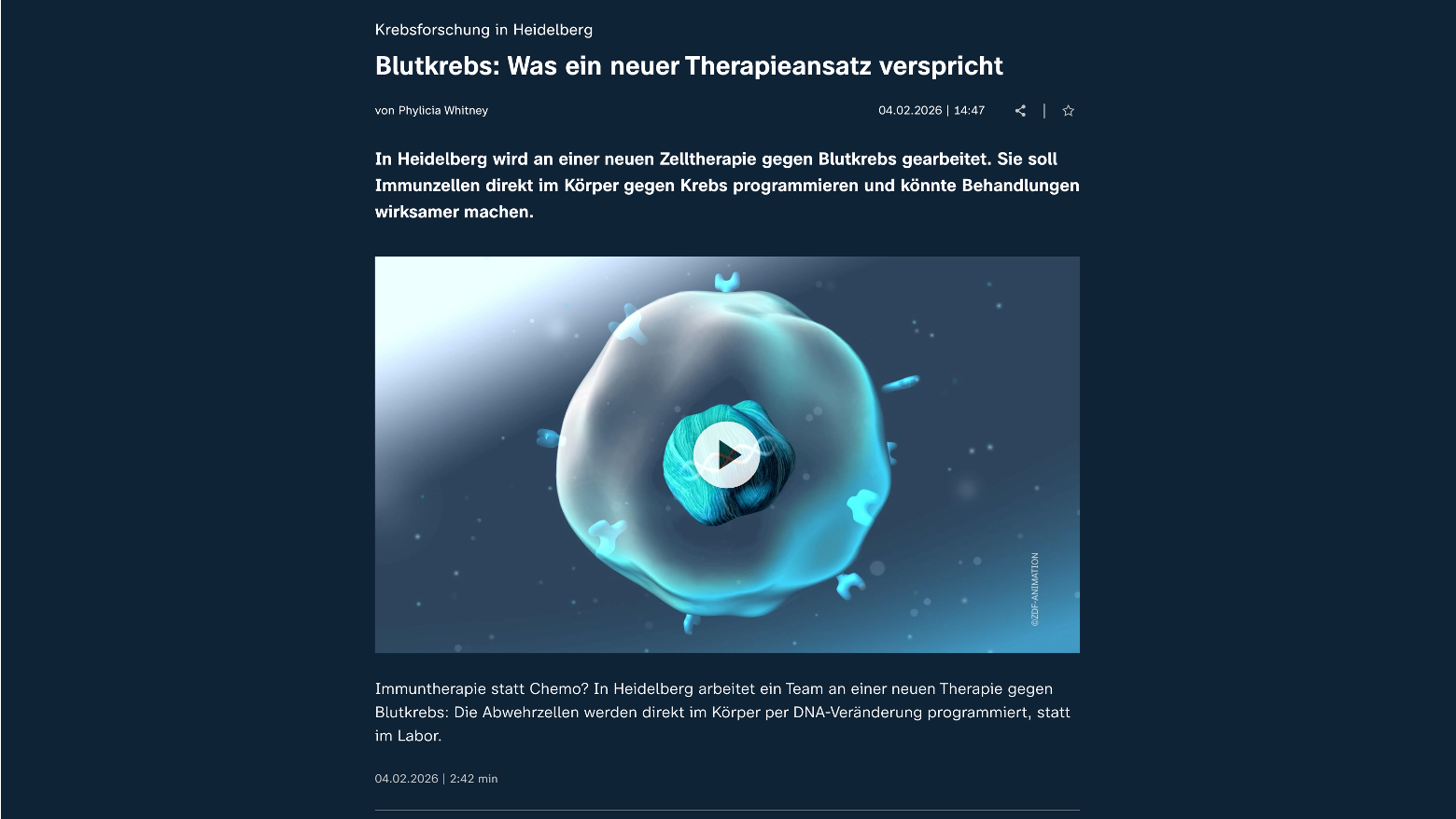 Blutkrebs: Was ein neuer Therapieansatz verspricht